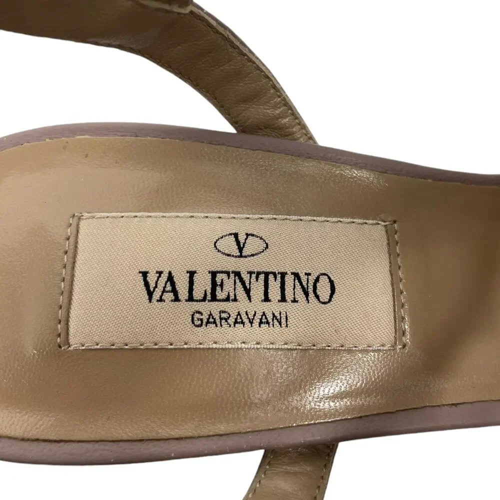 Valentino Garavani Rockstud 65mm Leather Caged Pump Blue Pink Size 36.5 - Picture 11 of 13
